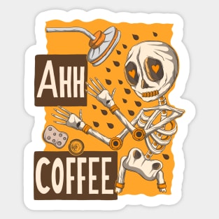 Ahh Coffee Sticker